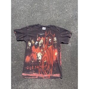 Y2K Graphic Slipknot All Over Print Shirt Size S